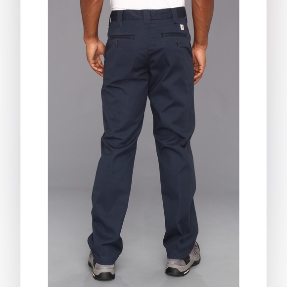 Carhartt Other - Carhartt Mens Twill Relaxed Fit Work Pants In Navy Size 38x36